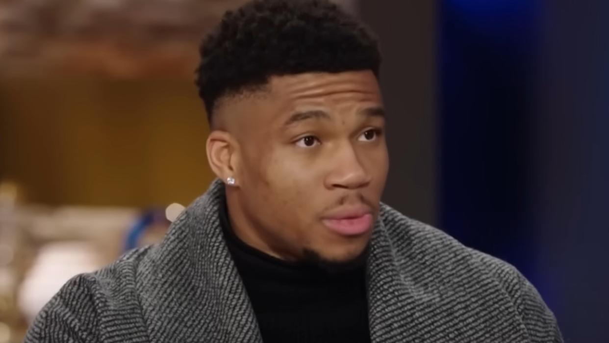  Giannis Antetokoumpo on The Daily Show. 