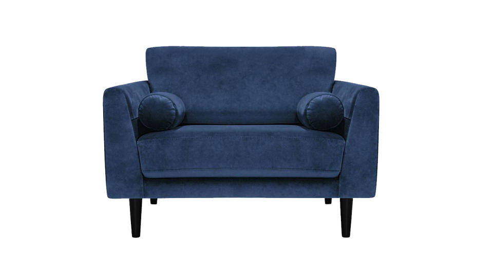 Home Jackson Velvet Cuddle Chair