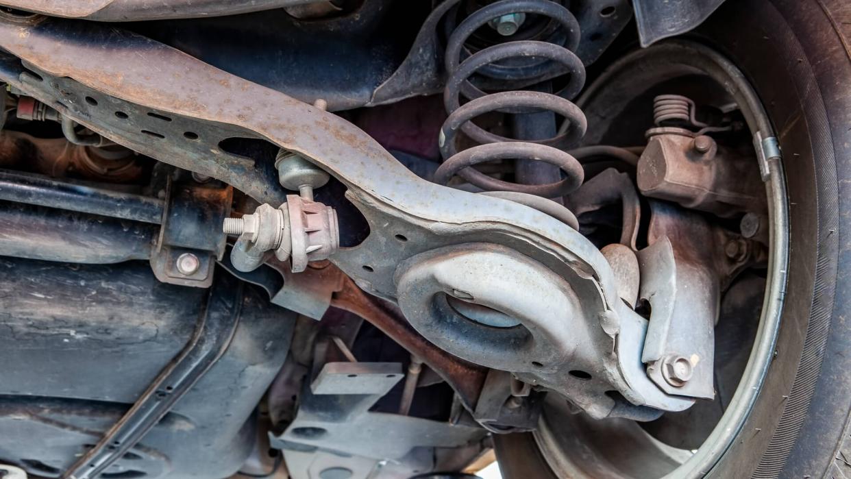 control arm bushing under car