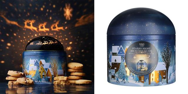 M&S' Starry Night projecting light up shortbread tin is top of our wishlist  - Yahoo Sport