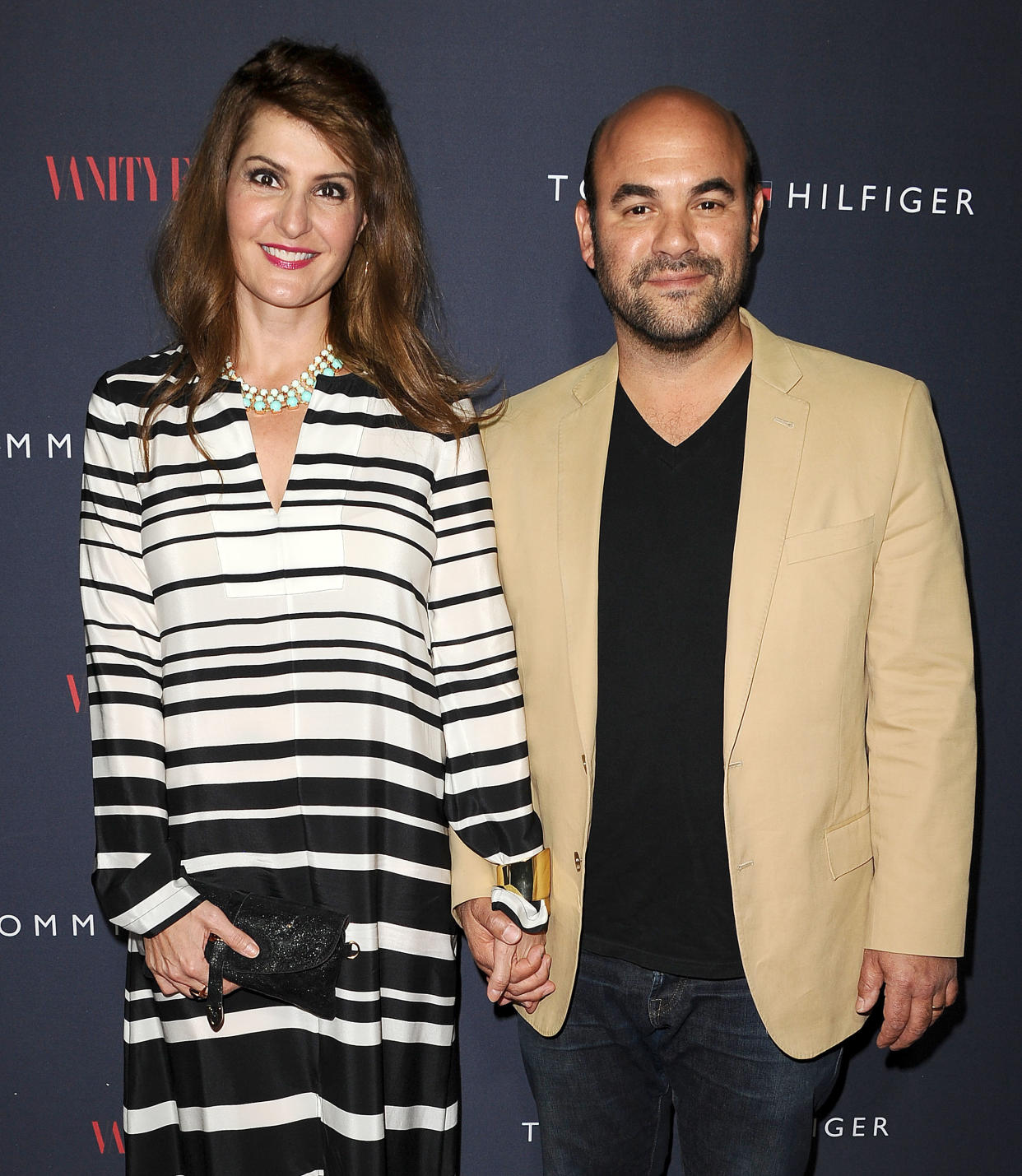 Nia Vardalos and Ian Gomez attend a Tommy Hilfiger event on April 9, 2014 in West Hollywood, Calif. (Photo: Jason LaVeris/FilmMagic)