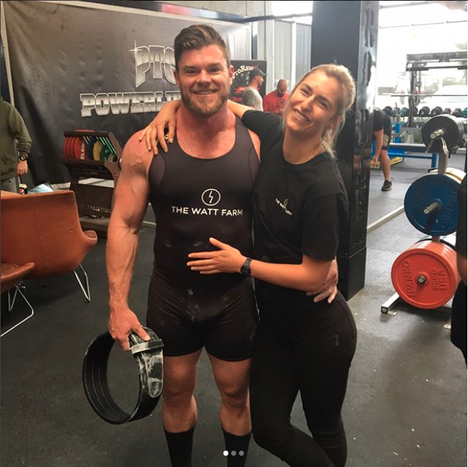 They both share a love of fitness, with Sam being a former Olympic rower and Frances competing in bodybuilding competitions. Photo: Instagram/Notanotherfitnessblogger