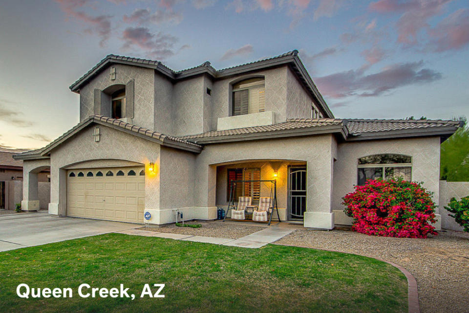 Home for sale in Queen Creek AZ with a $1500 estimated mortgage payment
