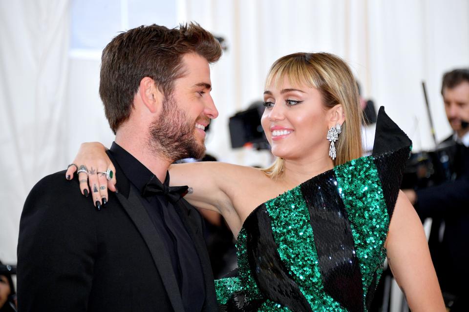 Liam Hemsworth and Miley Cyrus