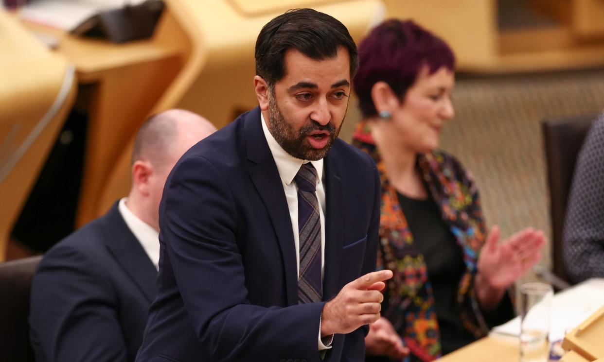 <span>Scotland’s first minister, Humza Yousaf, has criticised ‘disinformation’ being spread about the law.</span><span>Photograph: Jeff J Mitchell/Getty Images</span>