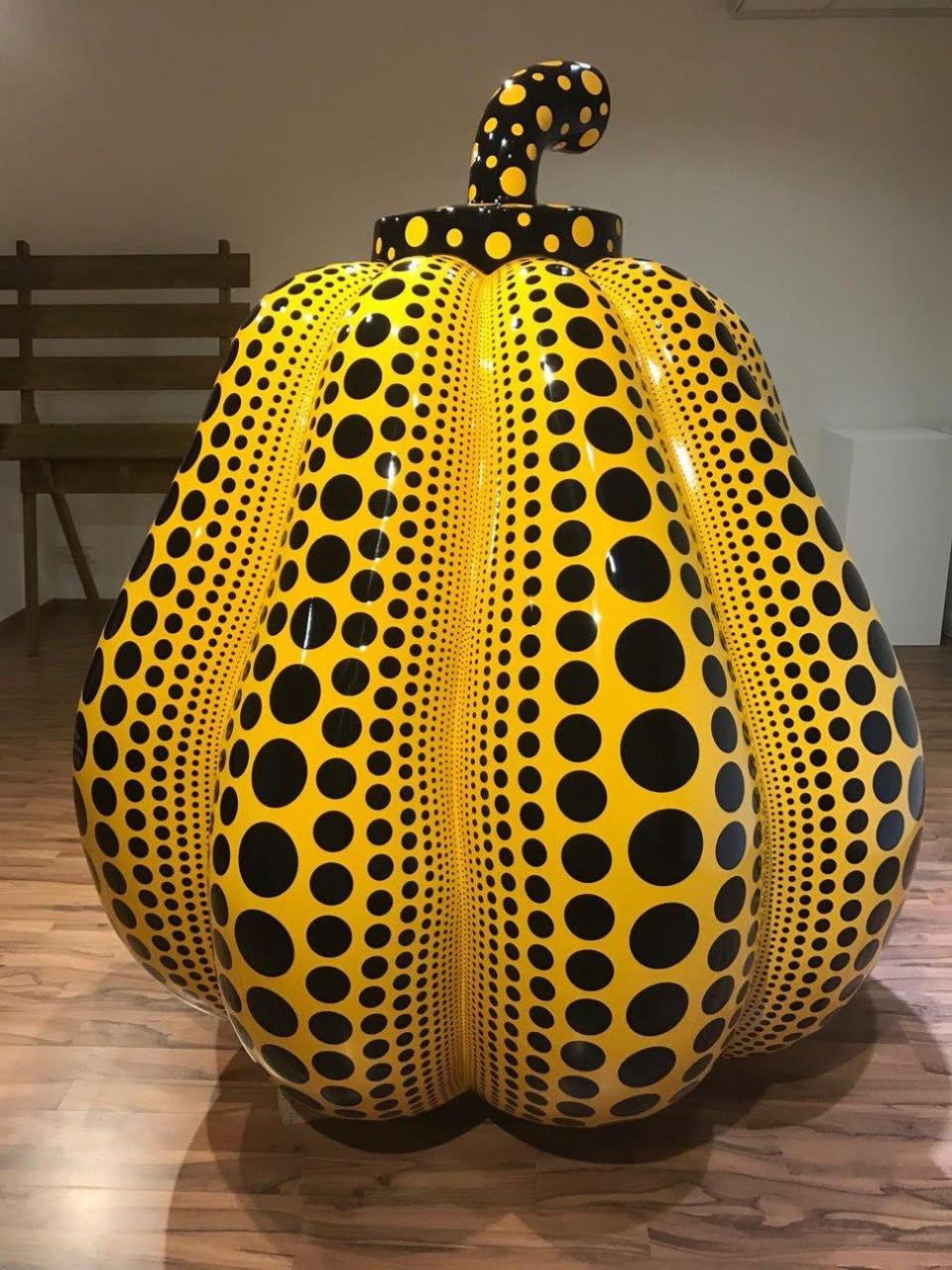 Angela Gulbenkian allegedly pocketed £1million in payment for a polka dotted piece called the 'Kusama pumpkin' by Yayoi Kusama but never handed over the item