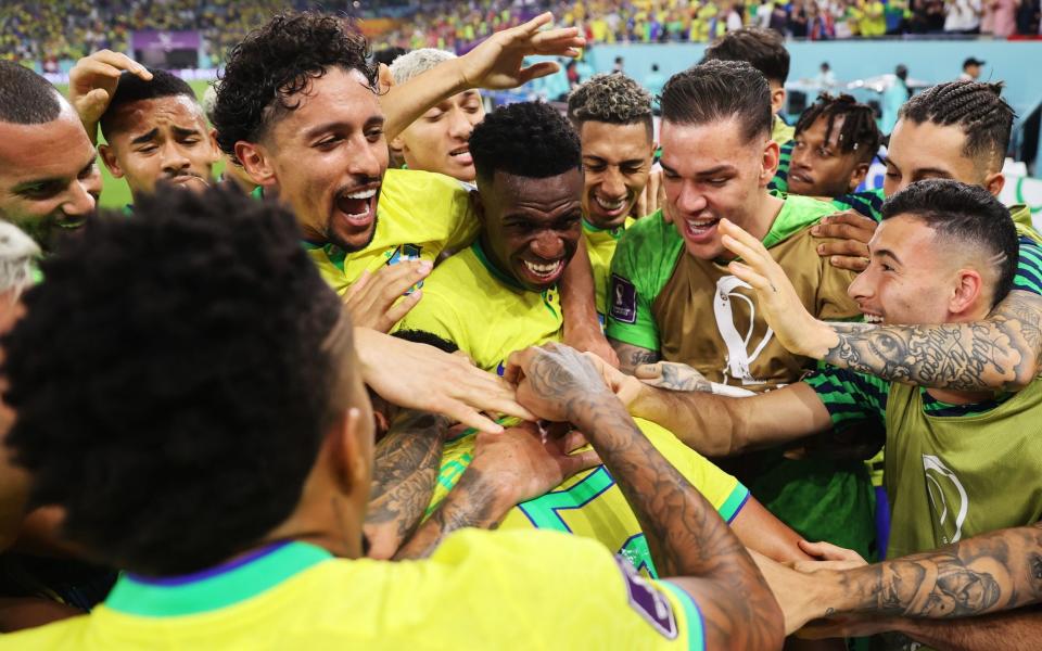 Brazil celebrate - Tolga Bozoglu/EPA-EFE/Shutterstock