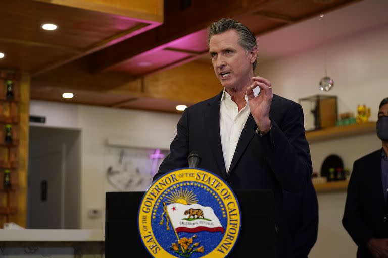 El gobernador de California, Gavin Newsom