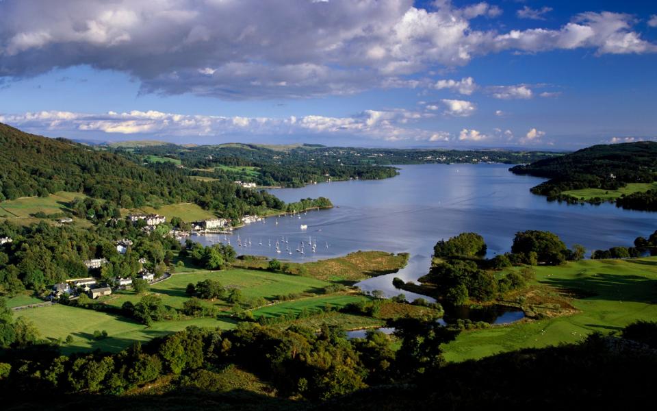 A view of Lake Windermere and Waterhead Bay in Ambleside in the Lake District National Park - Getty Images Contributor