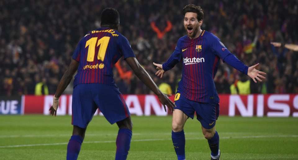 Servi par Messi, Dembélé double la mise face aux Blues