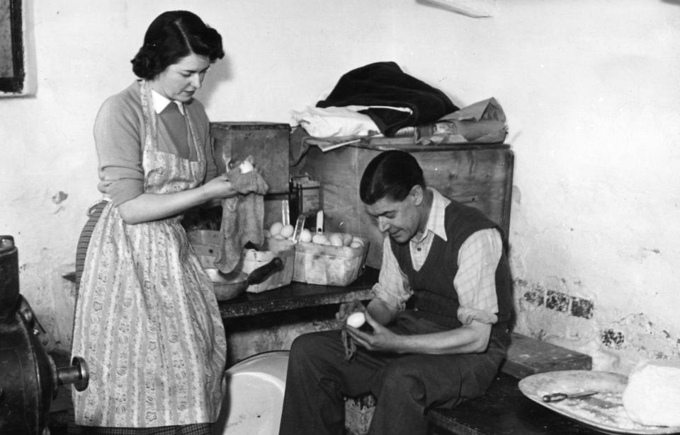 June Spencer as Peggy Archer and Denis Folwell as Jack in The Archers in 1951 (The Archers/BBC/PA)