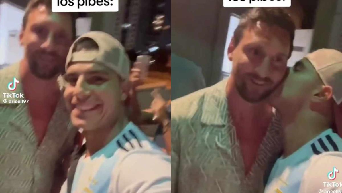 Argentina fan kisses Lionel Messi;  The star has already created a sensation on the streets of Miami
