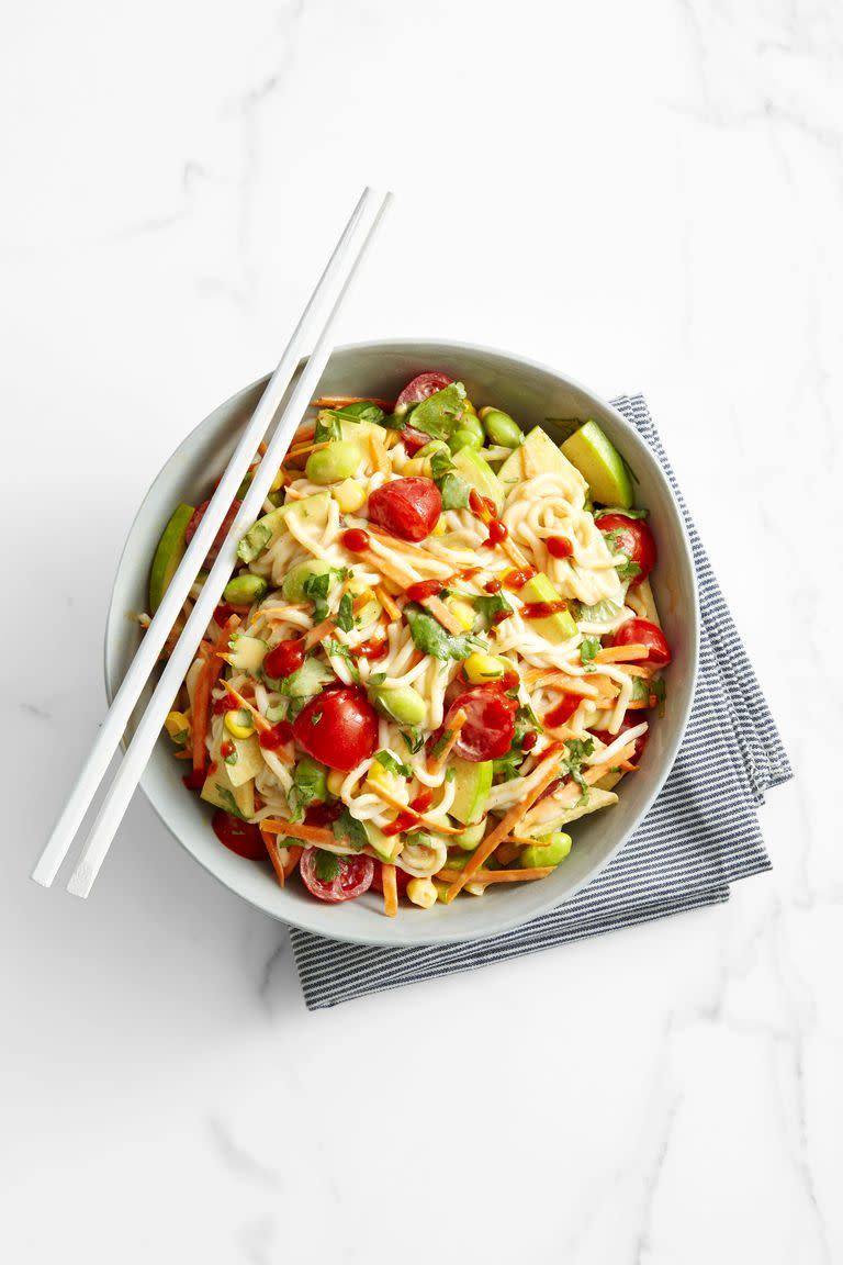 Peanutty Edamame and Noodle Salad