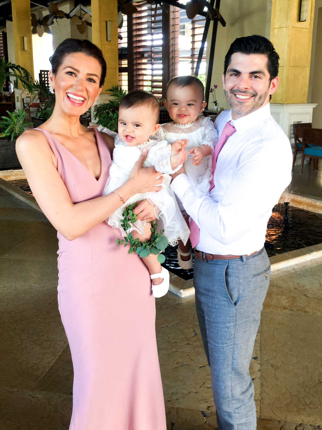 The writer and her family, in March 2020. (Photo courtesy of Anna De Souza)