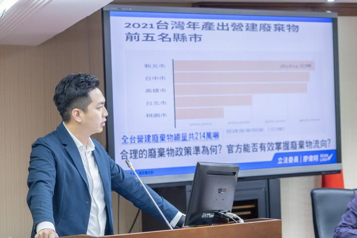 環境部統計營建廢棄物與民間落大　廖偉翔質疑 : 恐未確實掌握流向 219