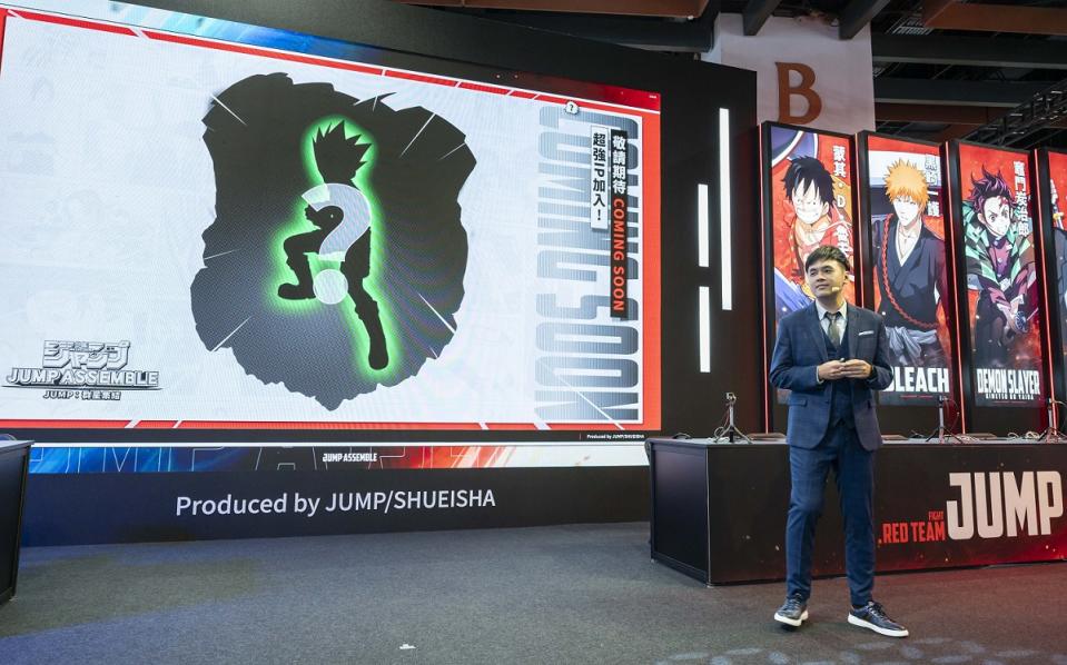 《JUMP：群星集結》產品總監朱宏宇親自蒞臨現場進行遊戲介紹（來源：DeNA官方提供）