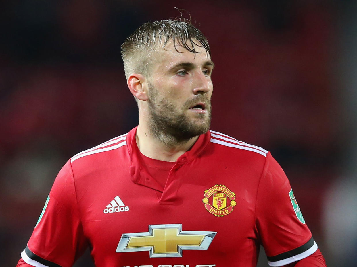 Luke Shaw made his first appearance since late April on Wednesday night: Getty