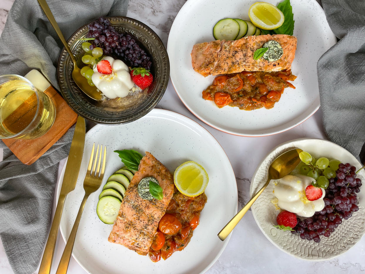 The finished cat-inspired feast. (Photo: Jenny Kellerhals)