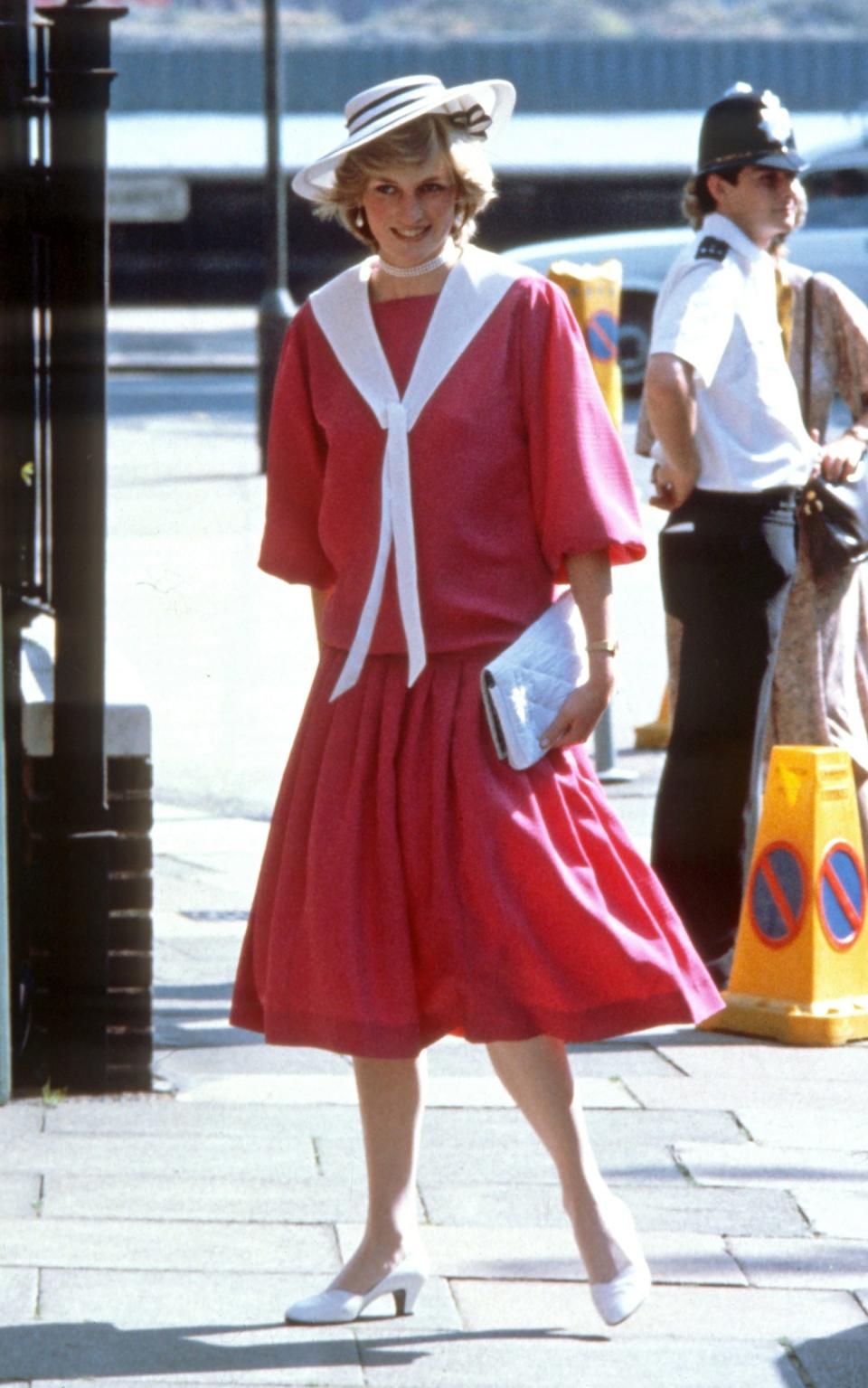 Diana, Princess of Wales,attends the wedding of her former flatmate Carolyn Pride to William Bartholomew at Chelsea Old Church on September 3, 1982.  - Getty