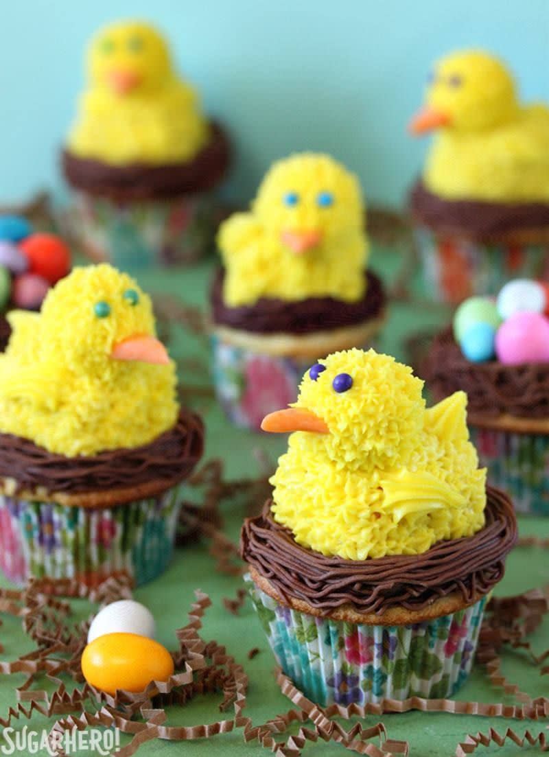 Spring Chick Cupcakes