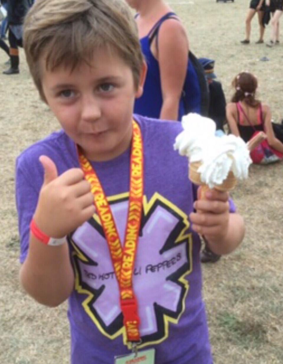 Olly and his father loved the Red Hot Chili Peppers and went to see them at the Reading Festival (Provided)