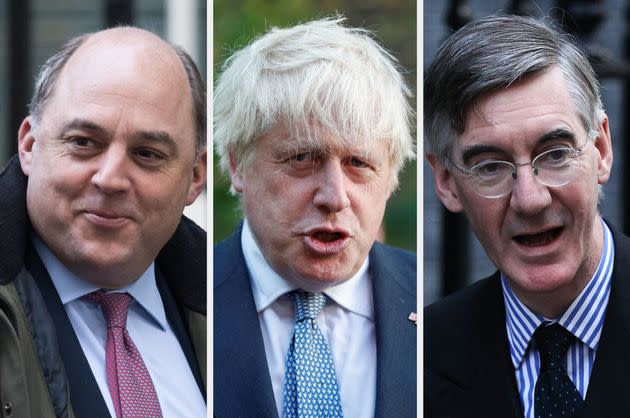 Wallace, Johnson, Rees-Mogg (Photo: Getty)