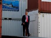 U.S. President Trump visits Fincantieri Marinette Marine in Marinette, Wisconsin