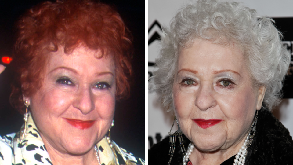 Estelle Harris in 2000 and 2014