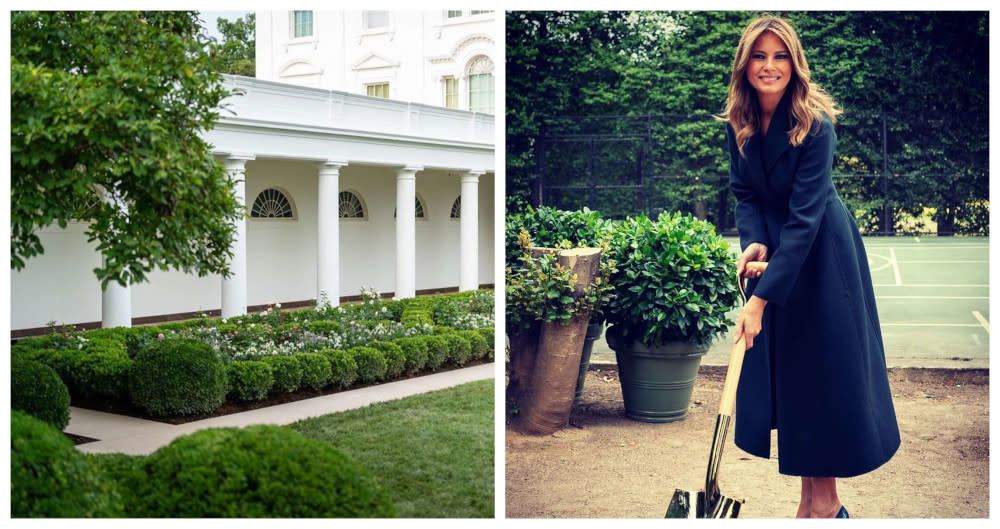 The First Lady had unveiled the recently revamped historic garden just under three weeks ago. — Pictures from Instagram/Melania Trump