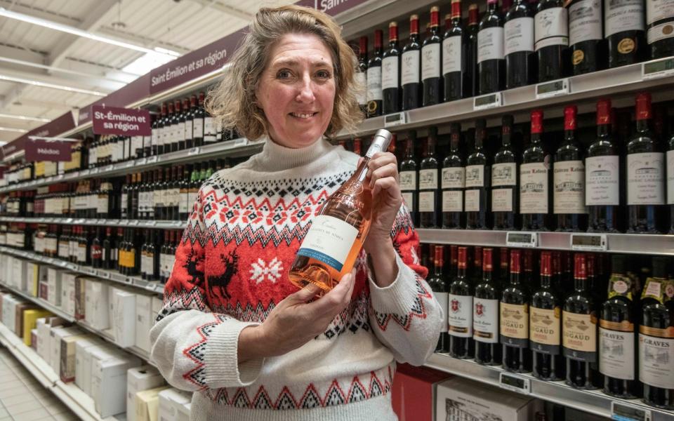 Tracey with her chosen Rosé