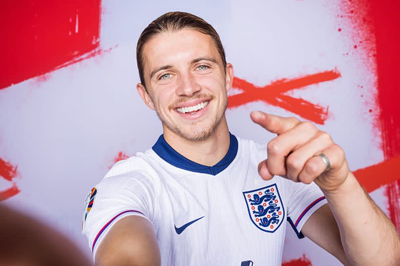 Conor Gallagher of England poses for a portrait during the England Portrait session