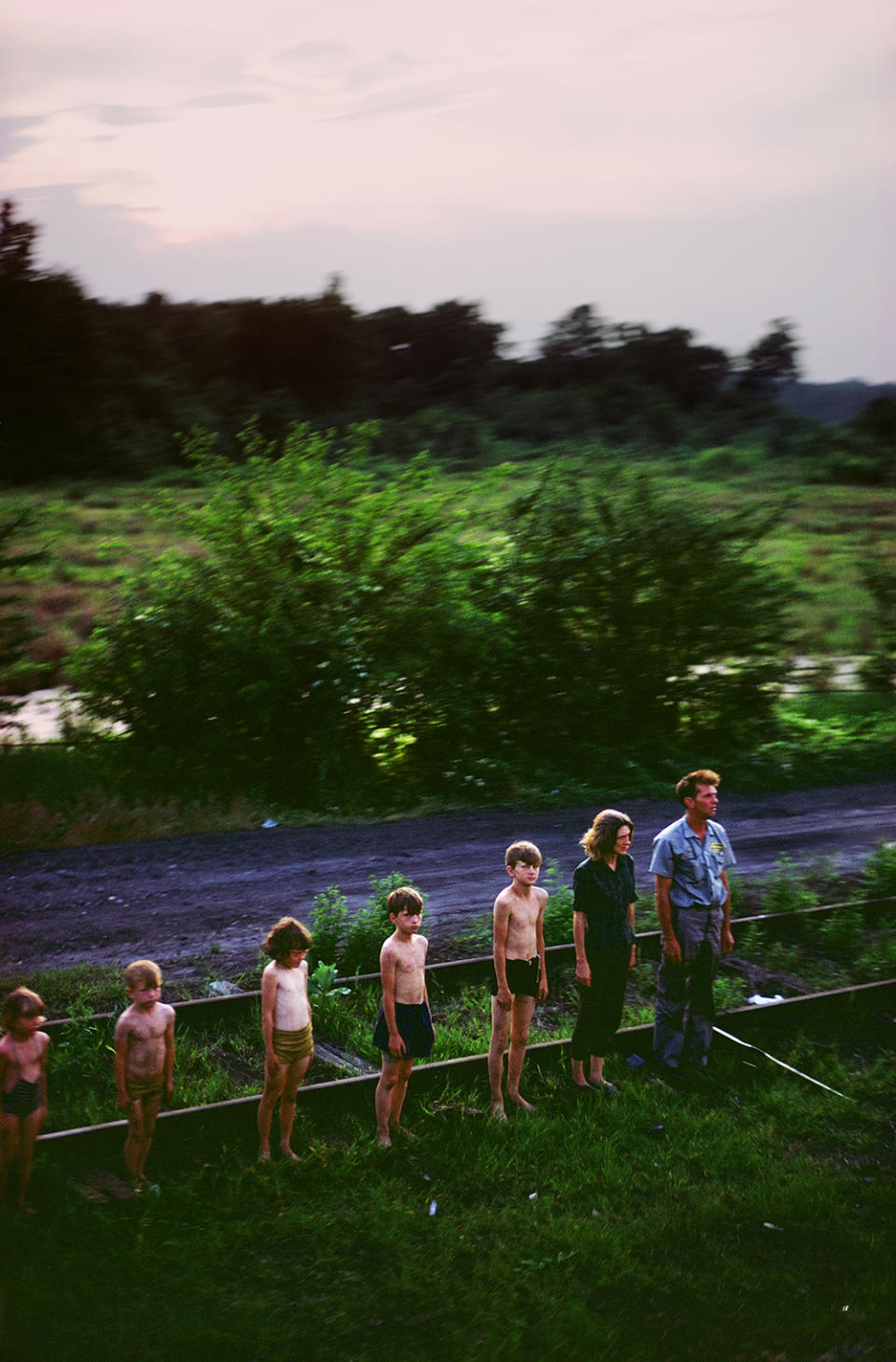<p>Untitled from the series “RFK Funeral Train” 1968. (© Paul Fusco/Magnum Photos, courtesy of Danziger Gallery) </p>
