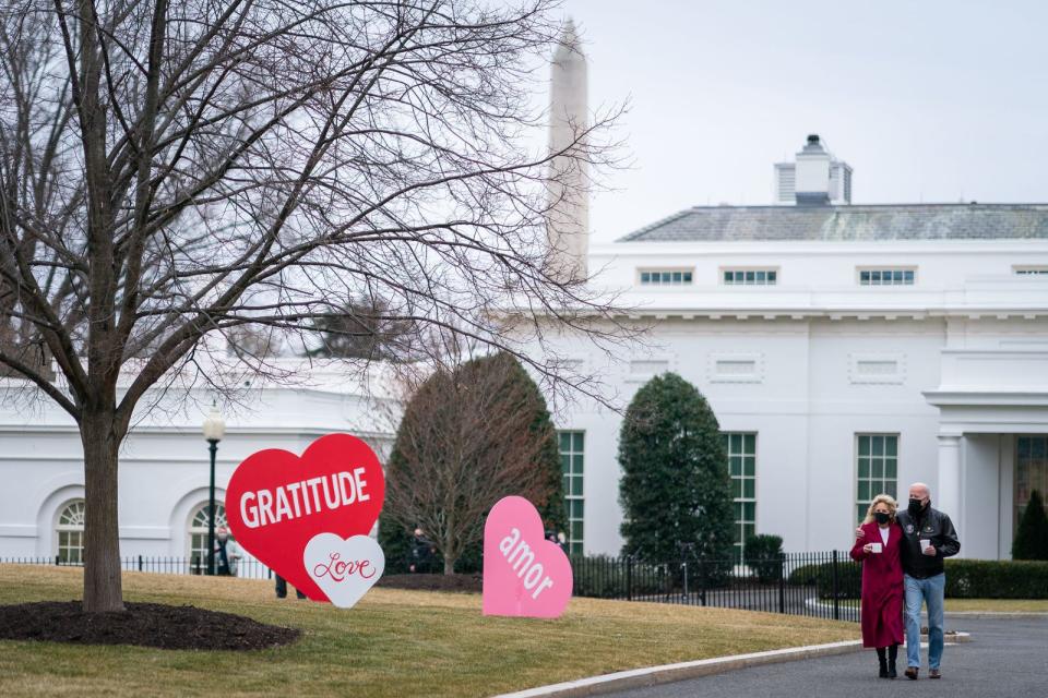 joe biden jill biden valentine's day