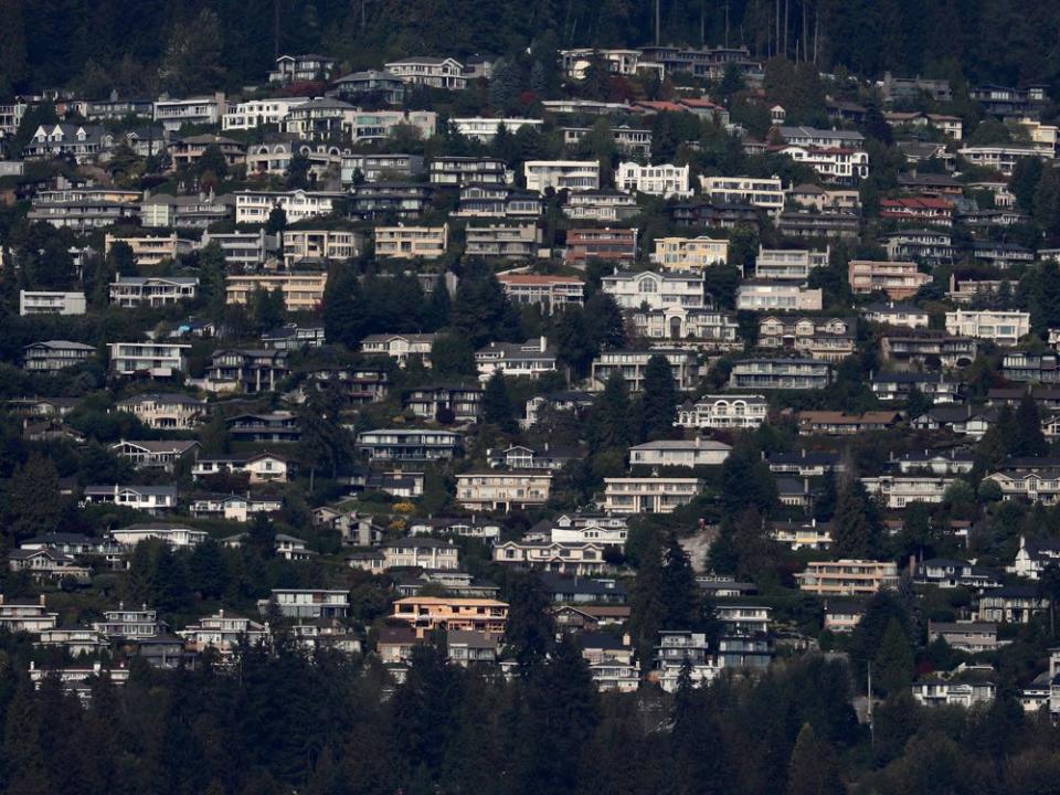 FILE PHOTO: A residential housing neighborhood is seen in West Vancouver