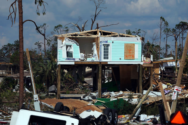 La tempête Michael prenait jeudi soir la direction des Caroline après avoir traversé la Géorgie et dévasté le nord-ouest de la Floride, entraînant la mort de sept personnes, selon un bilan provisoire dressé par les autorités. /Photo prise le 11 octobre 2018/REUTERS/Carlo Allegri