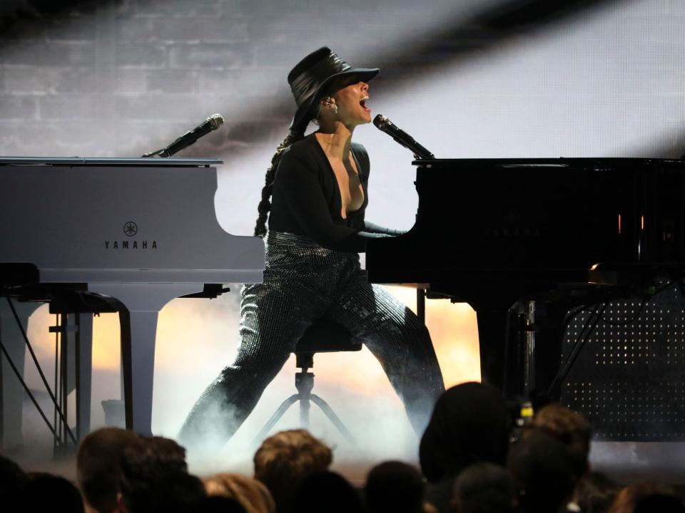 Alicia Keys at the 2019 Grammys.