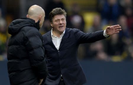 Football Soccer Britain - Watford v Everton - Premier League - Vicarage Road - 10/12/16 Watford manager Walter Mazzarri Action Images via Reuters / Alan Walter Livepic EDITORIAL USE ONLY. No use with unauthorized audio, video, data, fixture lists, club/league logos or "live" services. Online in-match use limited to 45 images, no video emulation. No use in betting, games or single club/league/player publications. Please contact your account representative for further details.