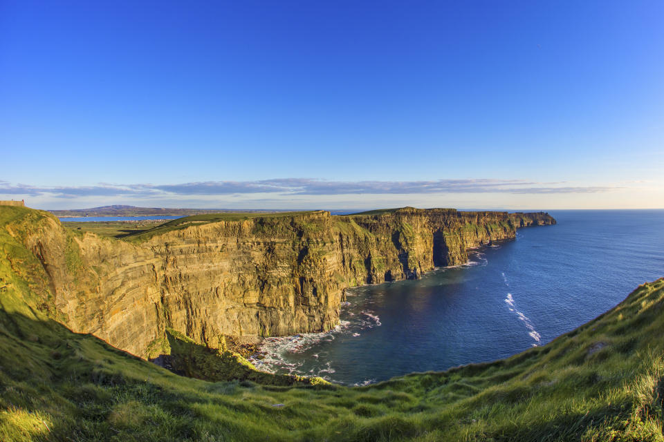 The Cliffs of Moher in County Clare are Ireland's most visited natural attraction. Ireland is one of the few European countries still allowing American tourists. (Photo: Getty)