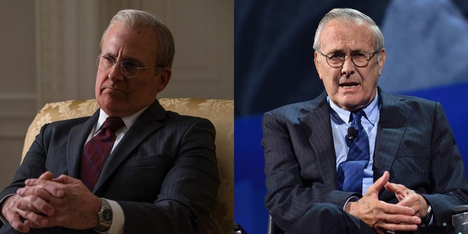 3) Steve Carell as Donald Rumsfeld