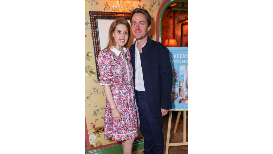 Princess Beatrice and Edoardo pose for a photo