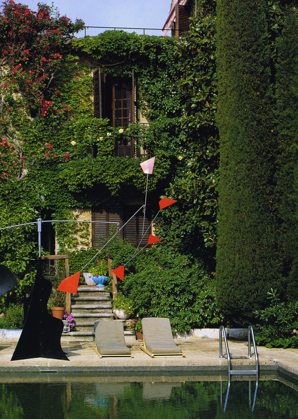The Alexander Calder mobile by the pool of La Colombe d’Or. - Credit: Courtesy Photo