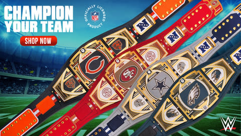 WWE® & NFL Announce First-Ever Officially Licensed NFL Legacy Title Belts