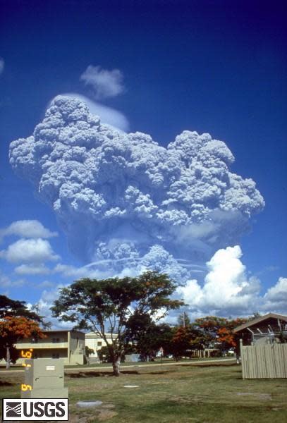 The eruption of Indonesia's Mount Pinatubo in 1991.