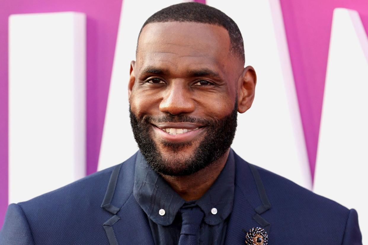 LeBron James attends the premiere of Warner Bros "Space Jam: A New Legacy" at Regal LA Live on July 12, 2021 in Los Angeles, California.