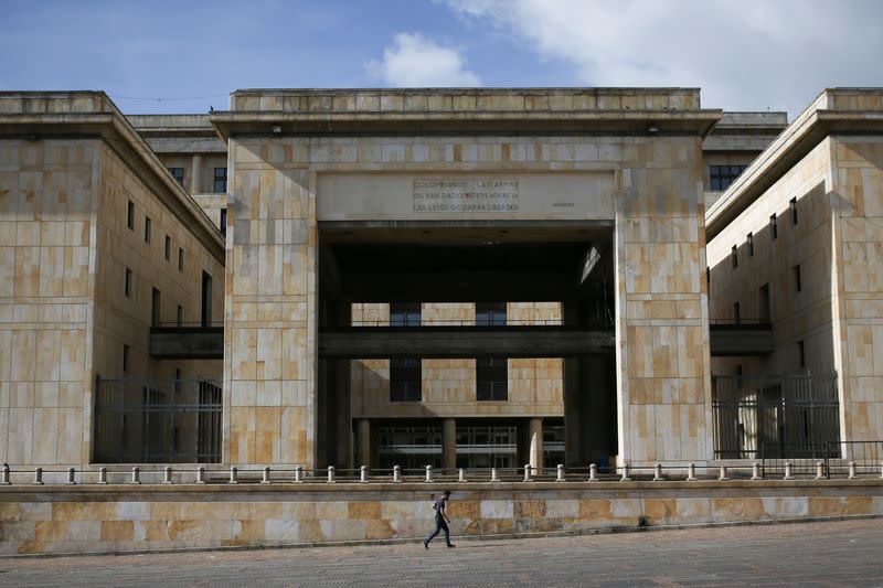 FOTO DE ARCHIVO. Fachada del Palacio de Justicia, sede de las cortes colombianas, en Bogotá