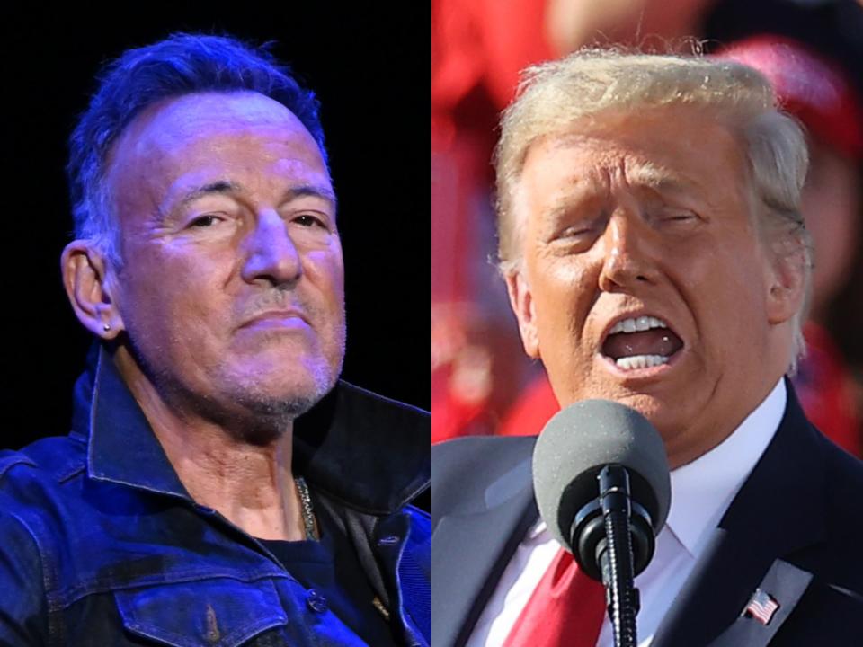 Springsteen and Trump (Getty)