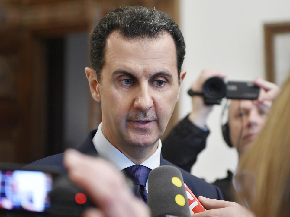 Syrian President Bashar Assad: AP