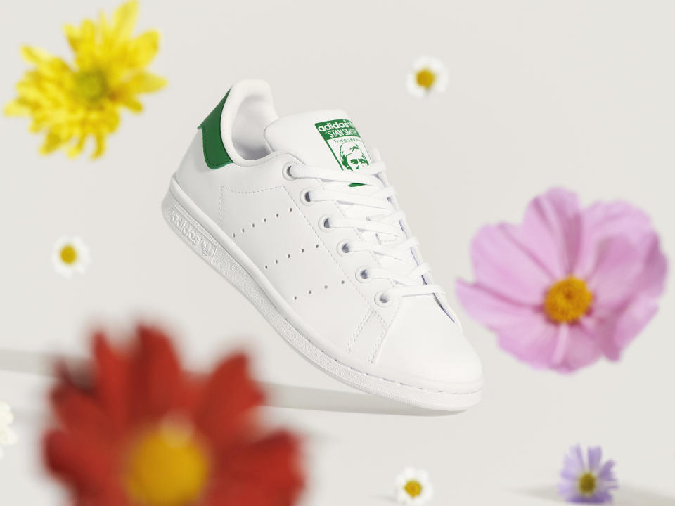 Stan Smith sneakers are getting a sustainable upgrade. Image courtesy of adidas. 