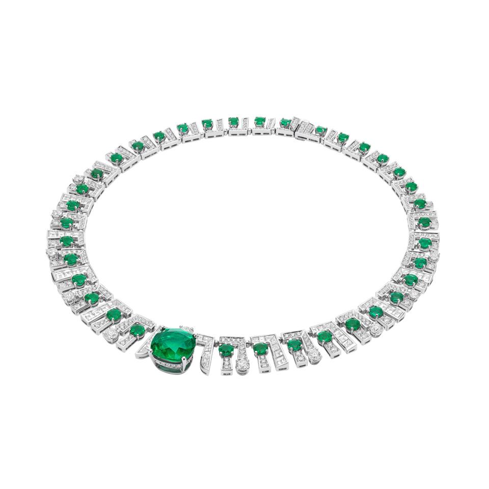 Emerald archway necklace from the new Bulgari Eden: The Garden of Wonders collection.