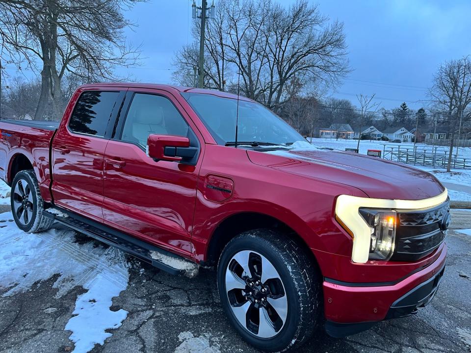 The Bomb Cyclone's cold temperatures, snow and wind reduced the F-150 Lightning's range,  but the electric pickup's performance and comfort remained strong.
